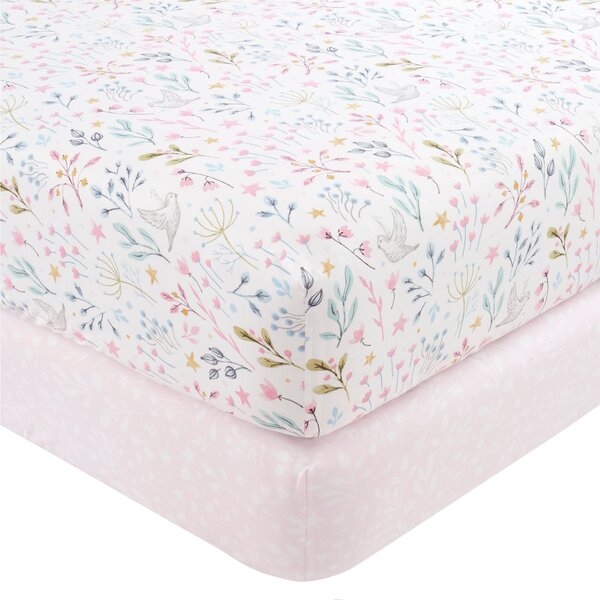 Unicorn Enchanted Pack of 2 Fitted Sheets Pink