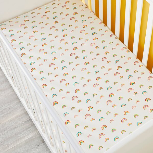 Ickle Bubba Pack of 2 Rainbow Dreams Fitted Cotbed Sheets