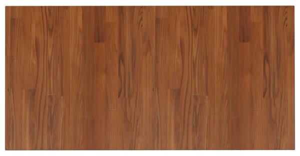 Bathroom Countertop Dark Brown 100x50x1.5cm Treated Solid Wood