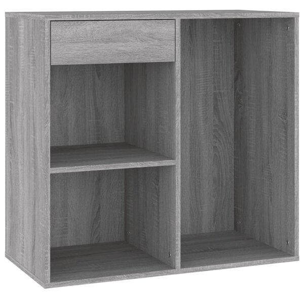 Cosmetic Cabinet Grey Sonoma 80x40x75 cm Engineered Wood