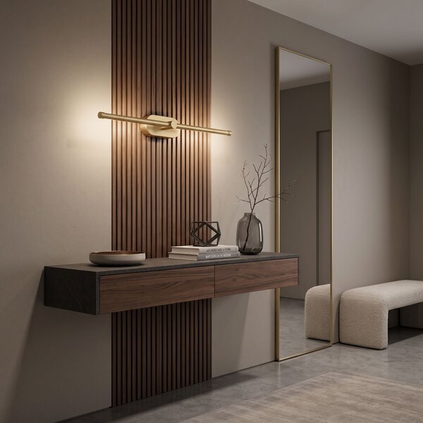 Bathroom LED wall sconce APP1893-1W 60 cm BRUSH GOLD