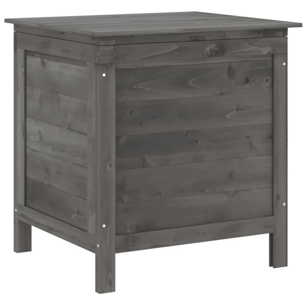 Garden Storage Box Anthracite 50x49x56.5 cm Solid Wood Fir