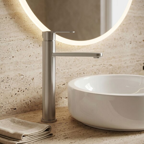 Bathroom faucet Rea Arcos Brush Nickel