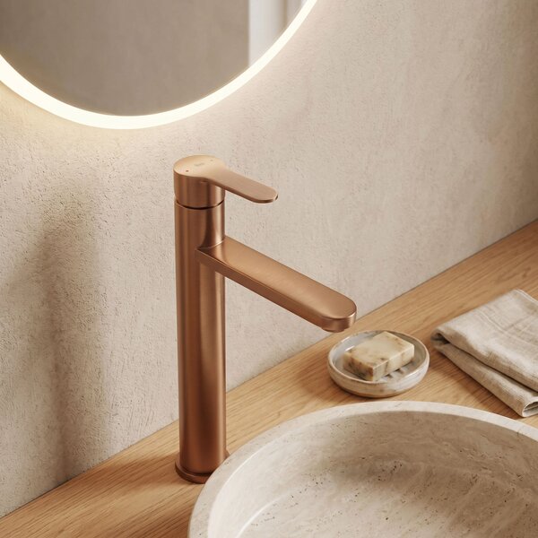 Bathroom faucet Rea Arcos Brush Copper