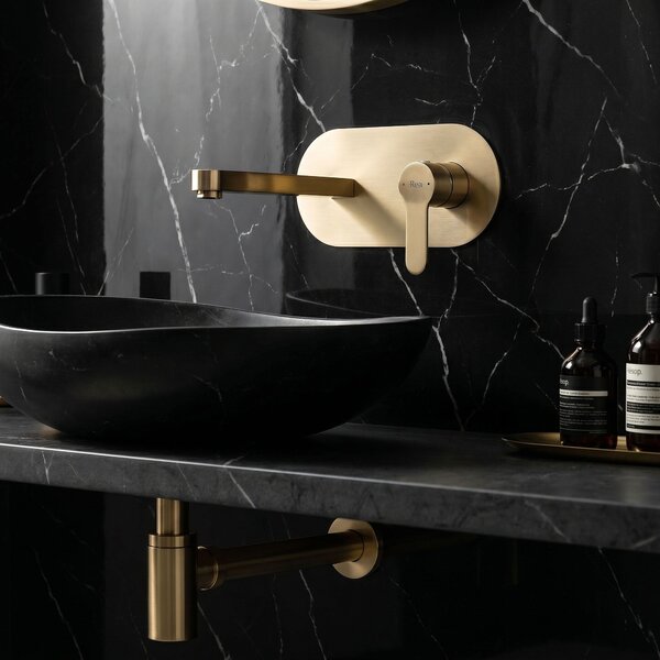 Wall Mounted faucet REA Arcos Brush Gold
