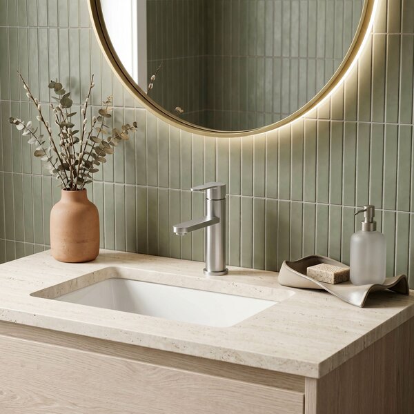 Bathroom faucet Rea Arcos Brush Nickel