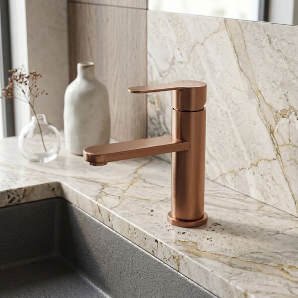 Bathroom faucet Rea Arcos Brush Copper