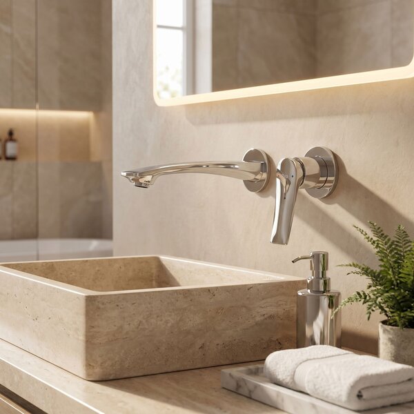 Concealed washbasin mixer REA VISION Chrome + BOX