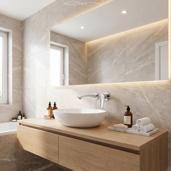 Concealed washbasin mixer REA VISION Chrome + BOX