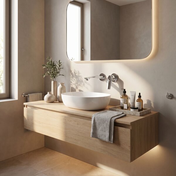 Concealed washbasin mixer REA VISION Chrome + BOX