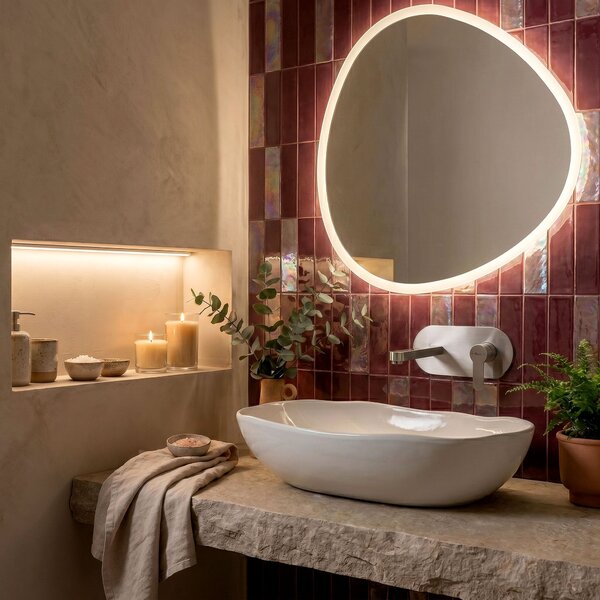 Wall Mounted faucet REA Arcos Brush Nickel