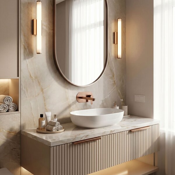 Wall Mounted faucet REA Arcos Brush Copper