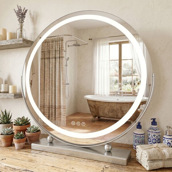 Mirror LED MAKE-UP Chrome 50 cm