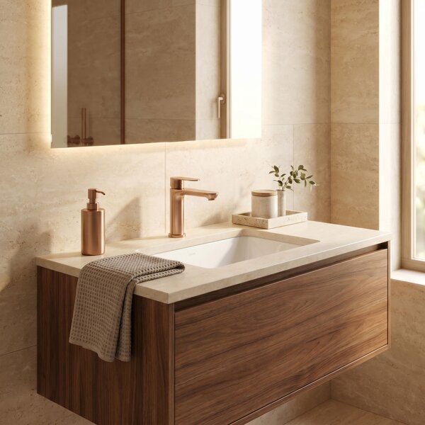 Bathroom faucet Rea Logan Brush Copper