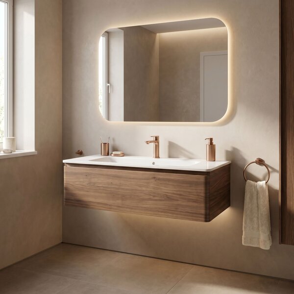 Bathroom faucet Rea Logan Brush Copper