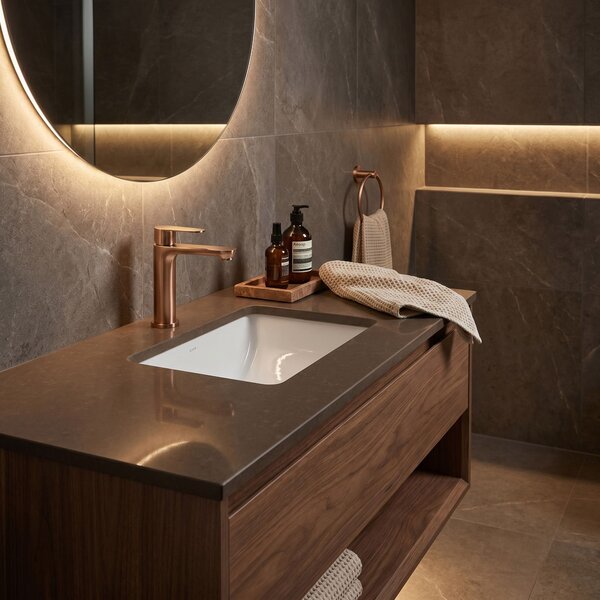 Bathroom faucet Rea Logan Brush Copper