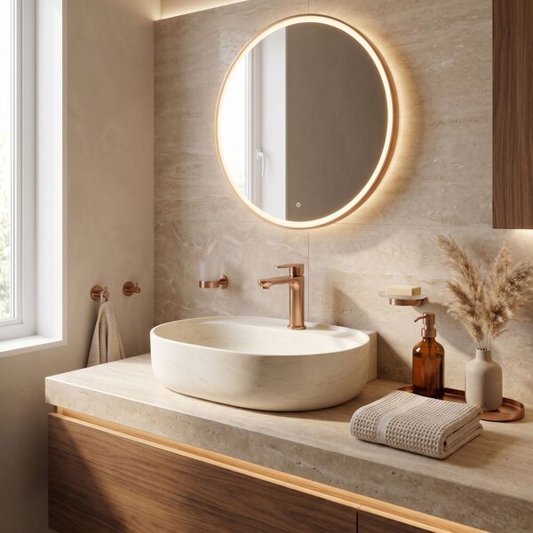 Bathroom faucet Rea Logan Brush Copper