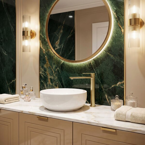 Bathroom faucet Rea Hunter Brush Gold High