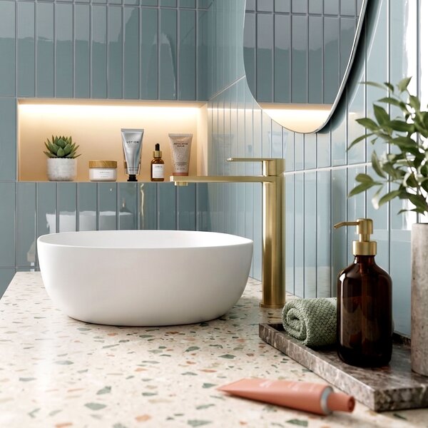 Bathroom faucet Rea Hunter Brush Gold High