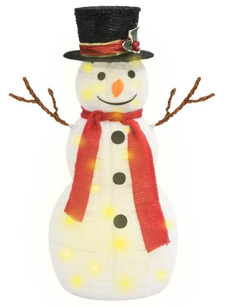 Decorative Christmas Snowman Figure with LED Luxury Fabric 60cm