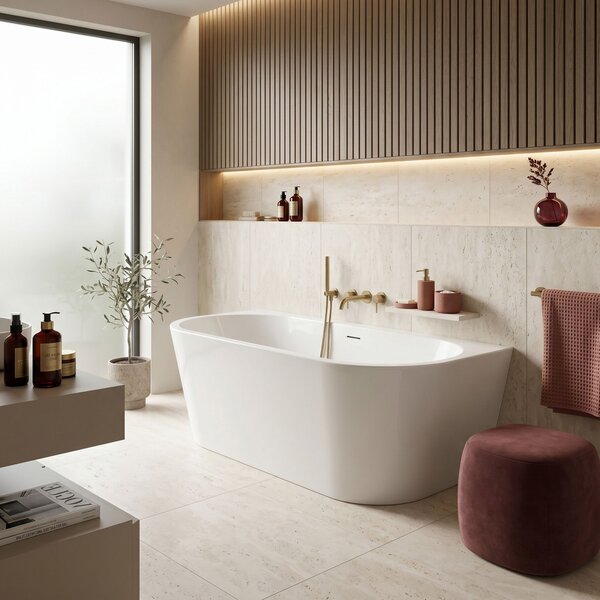 Wall acrylic bath CAPRI 170cm
