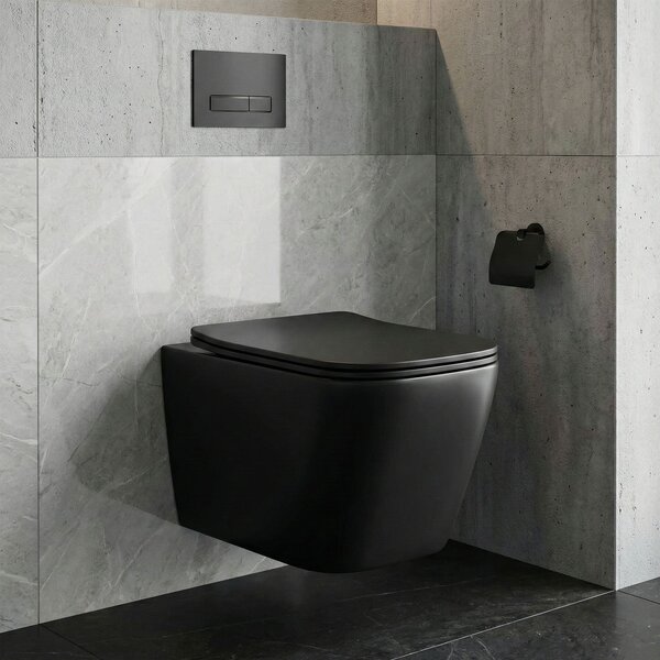 Toilet bowl Rea Julio Black Matt