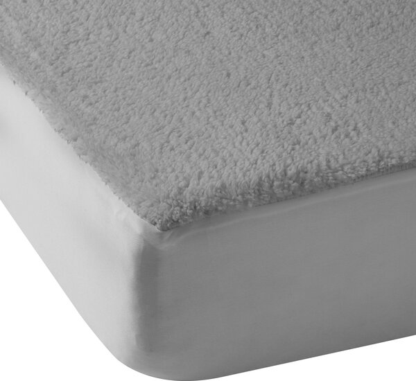 Catherine Lansfield Sherpa Underblanket Bed Linen Fitted Sheet Grey