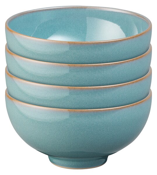 Azure Coupe Rice Bowls - Set Of 4 -