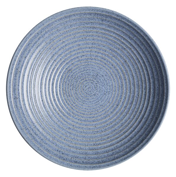 Studio Blue Flint Large Ridged Bowl -