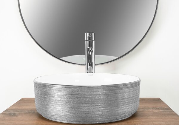 Countertop Basin Rea Sami Brush Silver