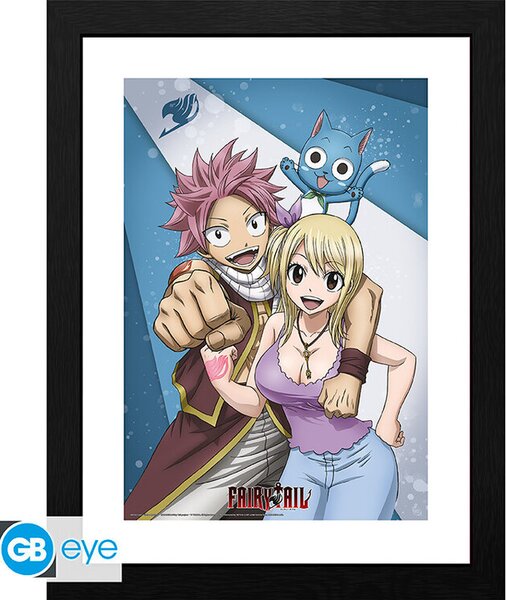 Framed poster Fairy Tail - Nutsu & Lucy