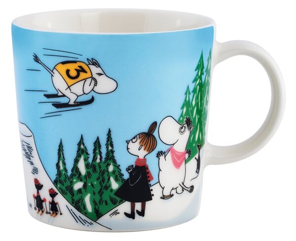 Arabia Moomin mug winter 2024 Ski jumping 30 cl