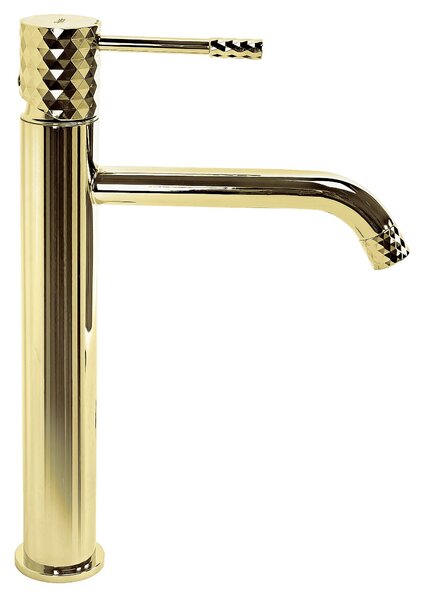 Bathroom faucet Rea Lungo Diamond Gold High